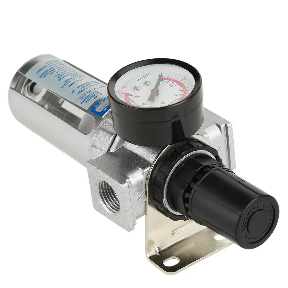 1/2 дюймов воздушный компрессор фильтр масляный сепаратор воды цифровой регулятор манометр Sfr400