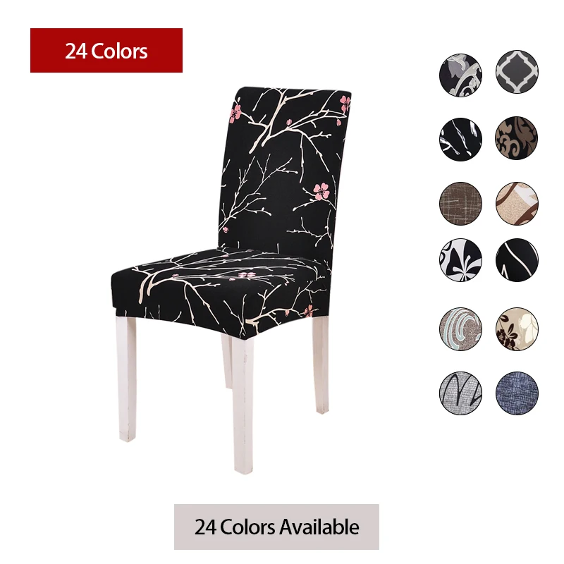 

Dining Chair Cover Spandex Kitchen Removable Seat Cover for Party Banquet Wedding Restaurant Elastic Furniture Protector 1PC