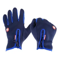 Сенсорный экран велосипедные перчатки полный палец зимние уличные спортивные перчатки ветрозащитные теплые водостойкие мужские женские