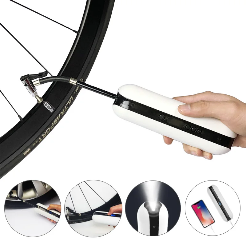 150PSI Электрический надувной USB Перезаряжаемый велосипедный насос для шин MTB