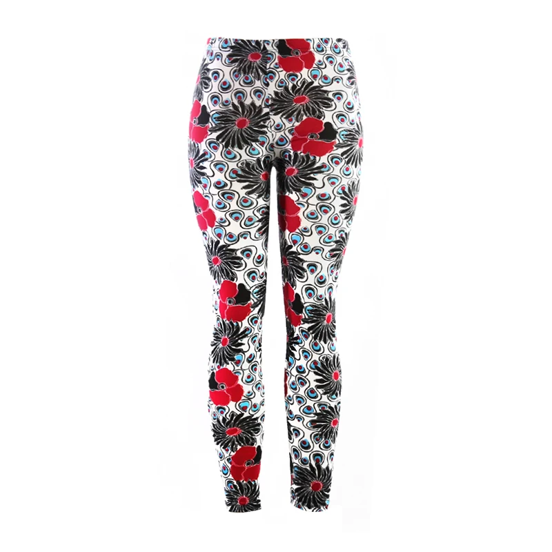 

Yesello Print Flower Leggings Skinny Leggins Plus Size Legins Guitar Plaid Thin Pant Fashion Stripe Women Aptitud Trousers