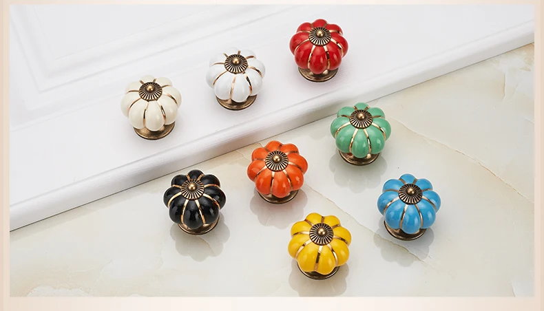 Kak puxadores de cerâmica 40mm, maçanetas para