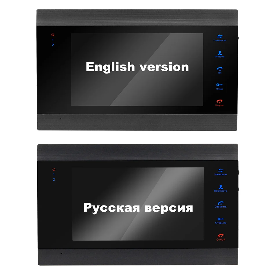 Видеодомофон HomeFong с 2 дверными звонками 7 дюймов 1200TVL|Видеодомофон| |