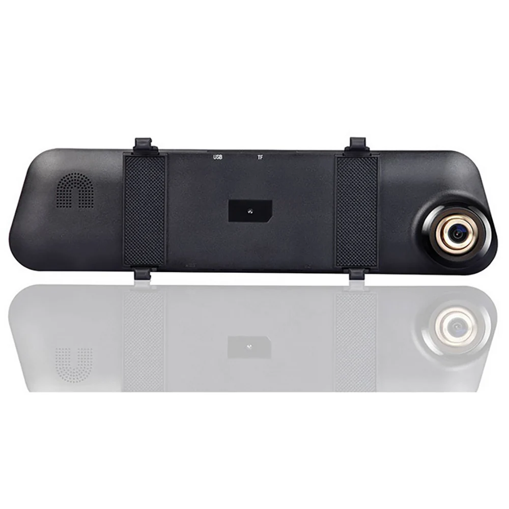 HD Night Vision Car DVR Dash Video Rear View Mirror Driving Camera Front Rear Double Recording Car Reversing Image Dual Lens