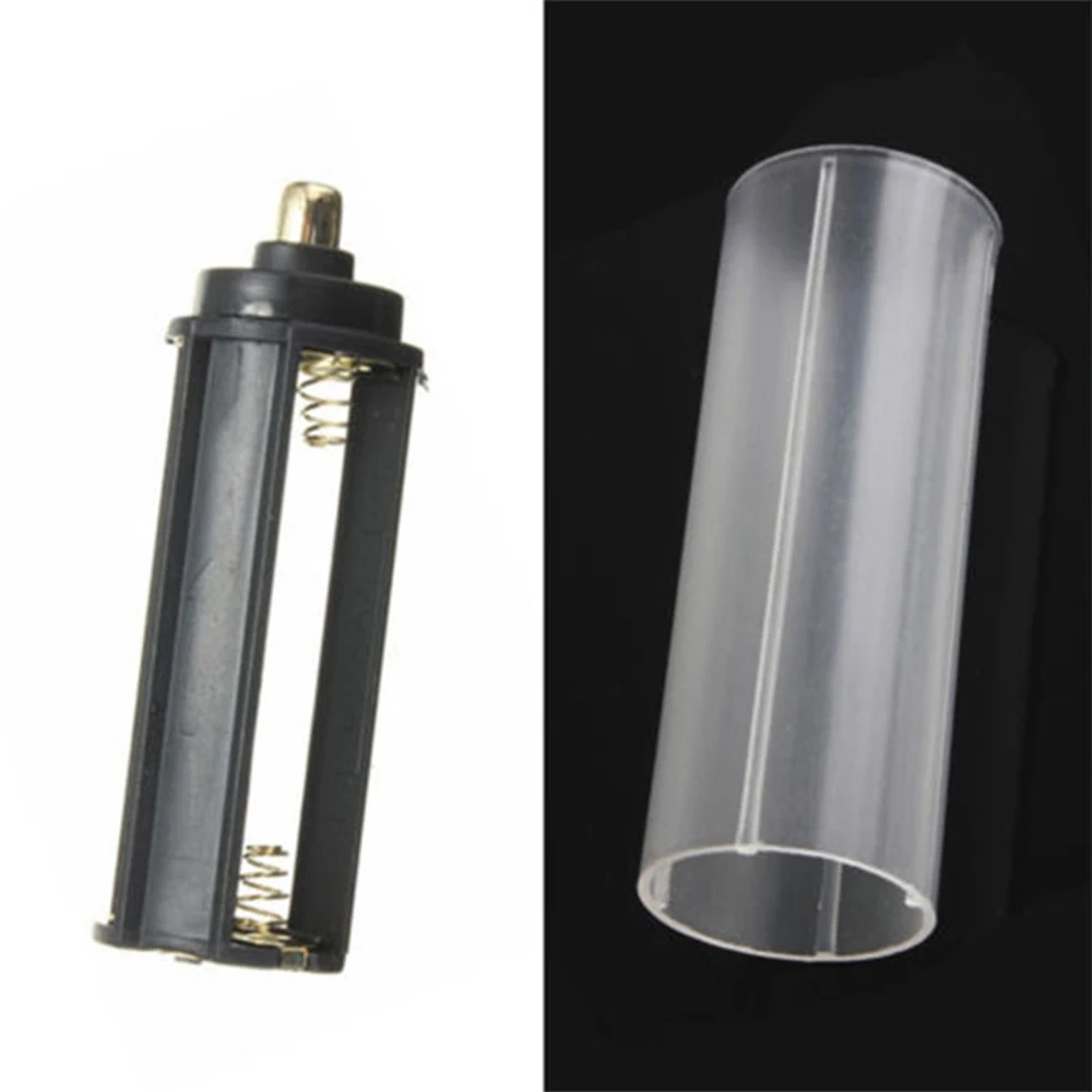 1PC 18650 Battery Tube and 1PC AAA Battery Holder for Flashlight Torch
