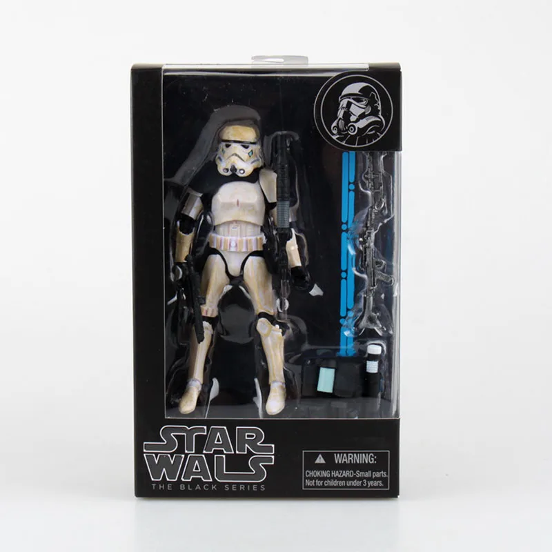 6 Inch Star Wars The Black Series Han Solo Boba Fett Stormtrooper Imperial Sandtrooper PVC Action Figure Model Toy for Children