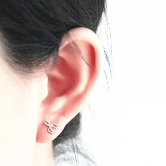 

925 sterling silver jewelry classical barber tiny charm comb scissors asymmetric set earring femme brincos pendientes mujer