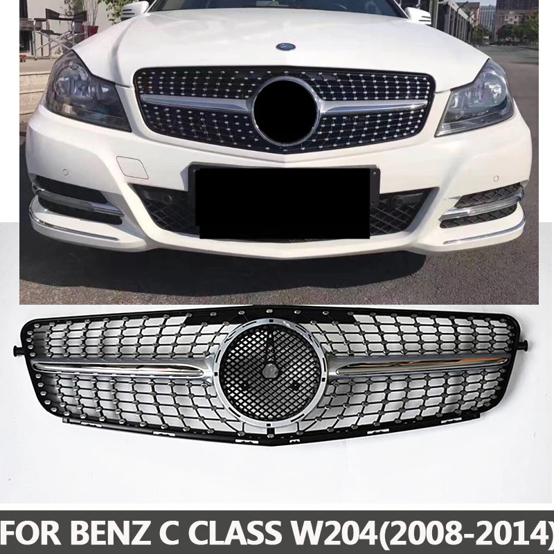 Buy W204 Diamond grille with emblem for Mercedes Benz