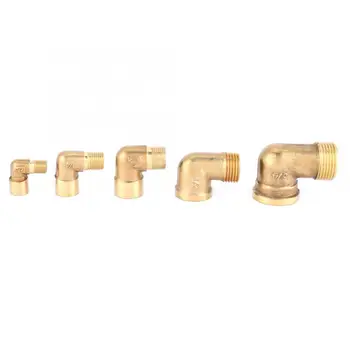 

2Pcs Pure Brass Elbow Pipe Fitting MBSP FBSP Thread Pipe Connector Pipe Connection