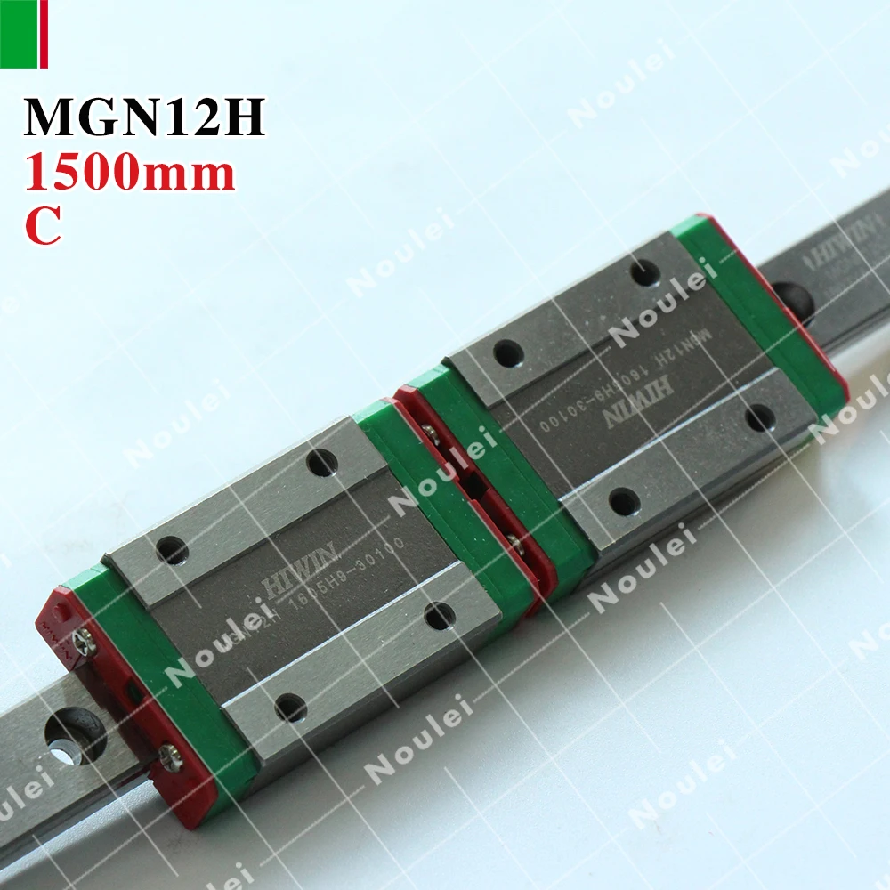 

HIWIN MGN12H mini MGN12 slide block with 12mm linear guide rail 1500mm for 3d printer High efficiency CNC kit