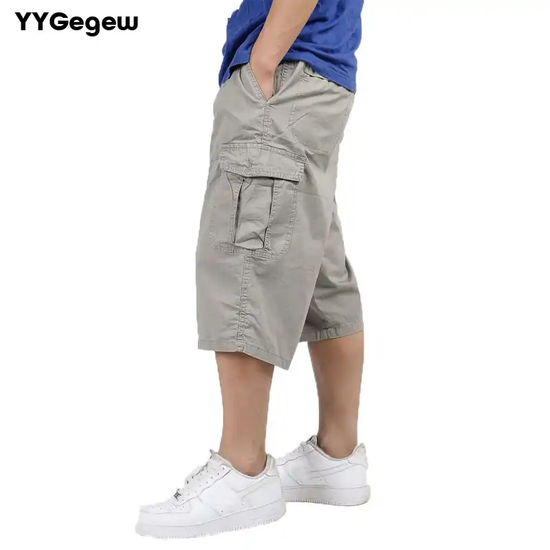 mens calf length cargo shorts