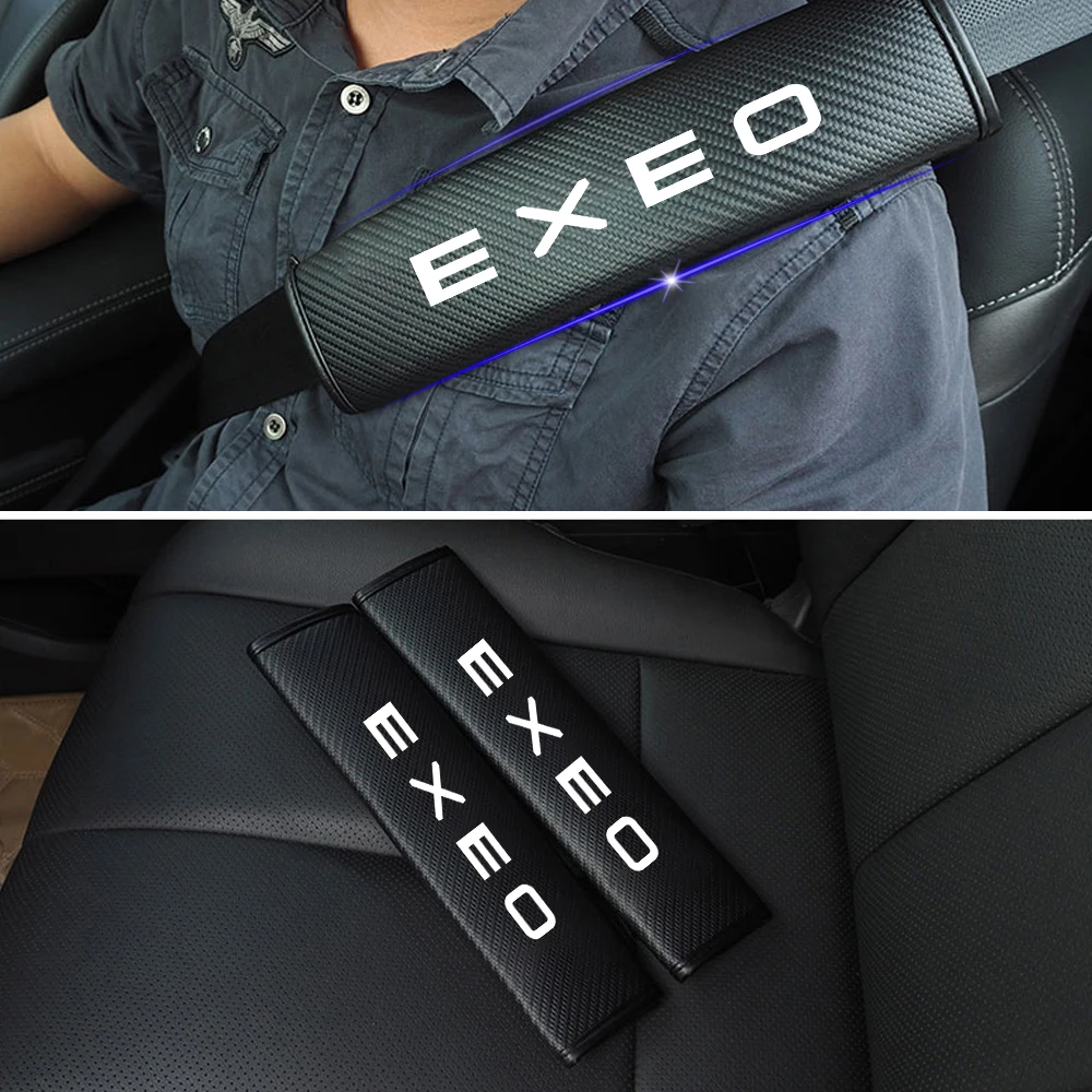Tampa do Cinto de Segurança Cinto de Segurança do Carro Ombreiras para Seat Reflexivo Segurança Exeo Carro Styling Autopeças Tarraco 2 Pcs