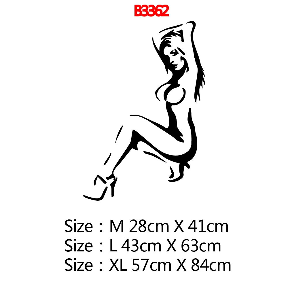 NEW Naked woman Wall Stickers Personalized Creative For Kids Rooms Diy Home Decoration Waterproof Wall Art Decal vinilo pared