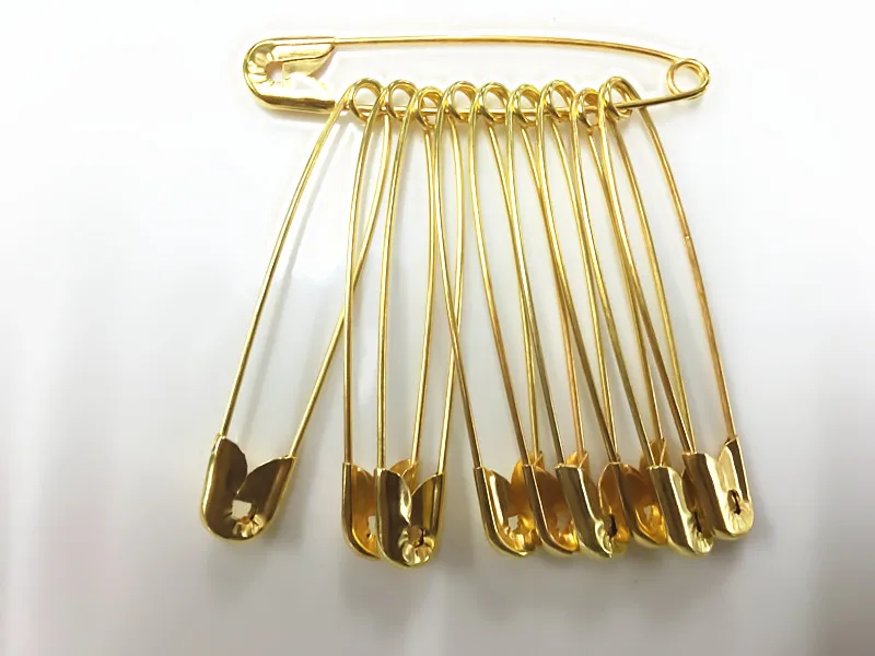 gold plated brooch findings hang tag safety pins hijab pin needles