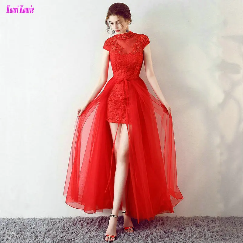Fashion Red Plus Size Prom Dresses 2018 Sexy Prom Dress Short Tulle