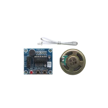 

Free Shipping 5pcs/lot ISD1820 recording voice module voice module sound recording module with microphone send 0.5W speaker