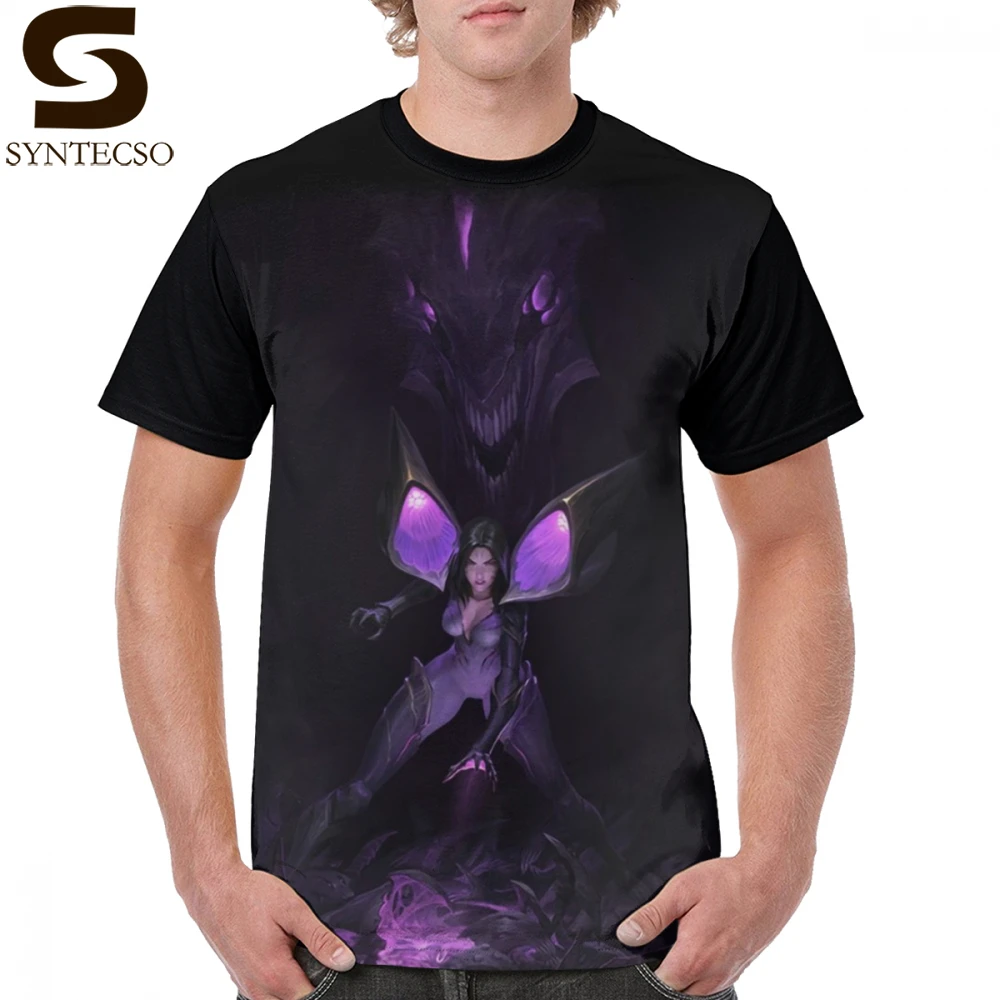 

League Of Legends T Shirt Daughter Of The Void T-Shirt Cute Fashion Graphic Tee Shirt Print Short Sleeve Polyester Man XXX Tshirt