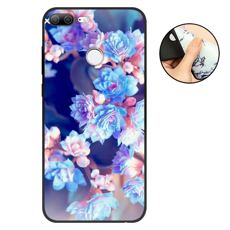 Чехол для Huawei Honor 9 Lite черный матовый чехол бампер силиконовая задняя крышка