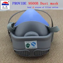 Обеспечивает респиратор Пылезащитная маска с 10 штук фильтра хлопок высокое качество Пылезащитная маска респиратор для защиты от частиц пыли маска