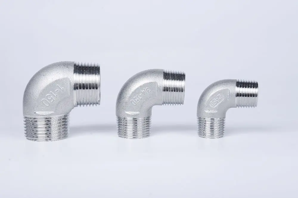 304 колено из нержавеющей стали 90 градусов наружная x резьба BSPT 1/4 &quot3/8&quot 1/2 &quot3/4&quot