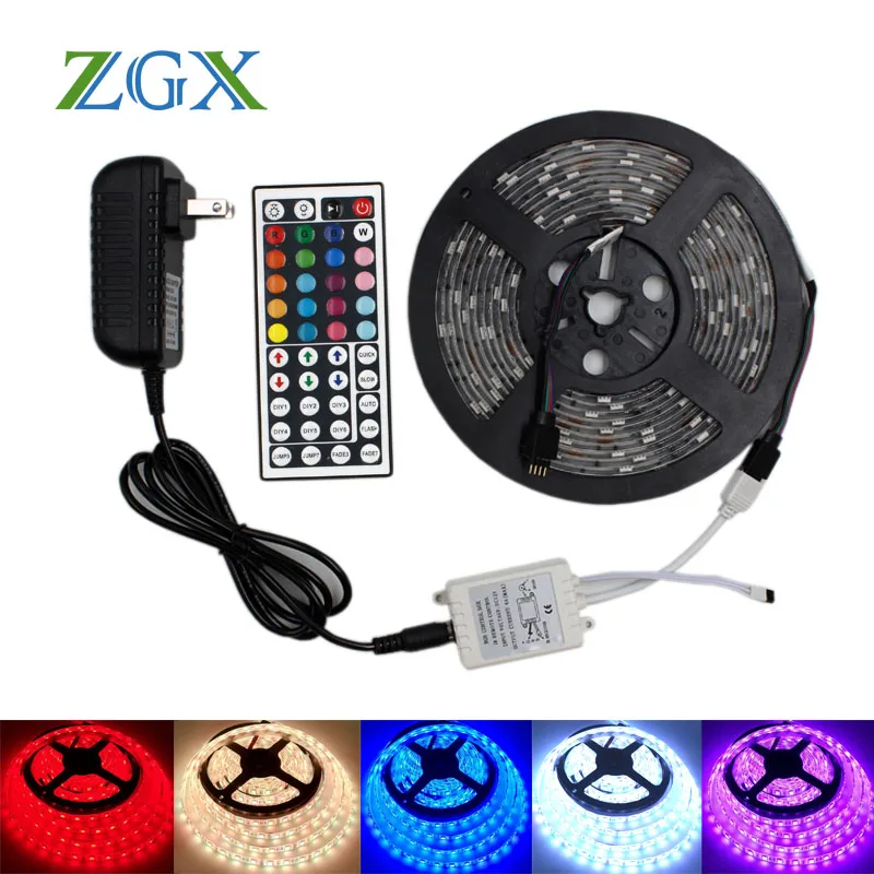  RGB LED Strip light 5050 2835 3528 Flexible ip 20 Waterproof neon tira lamp fita ribbon tape IR con - 32862038744