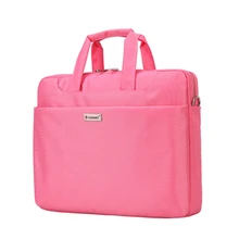 14-15 дюймов ноутбук сумка Для женщин Для мужчин Тетрадь сумка Водонепроницаемый Компьютерная сумка-чехол(розовый