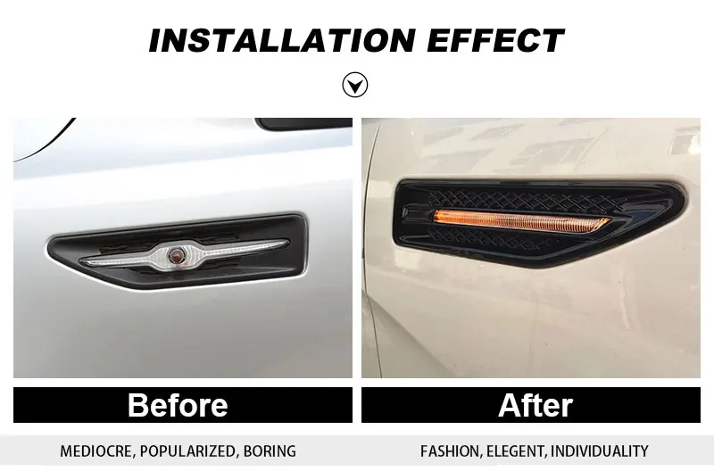 For KIA RIO K2 Sedan Hatchback 2012 2013 2014 2015 2016 Car-styling Car Side Light LED Fender Lights Auto Steering Signal Lamps (4)