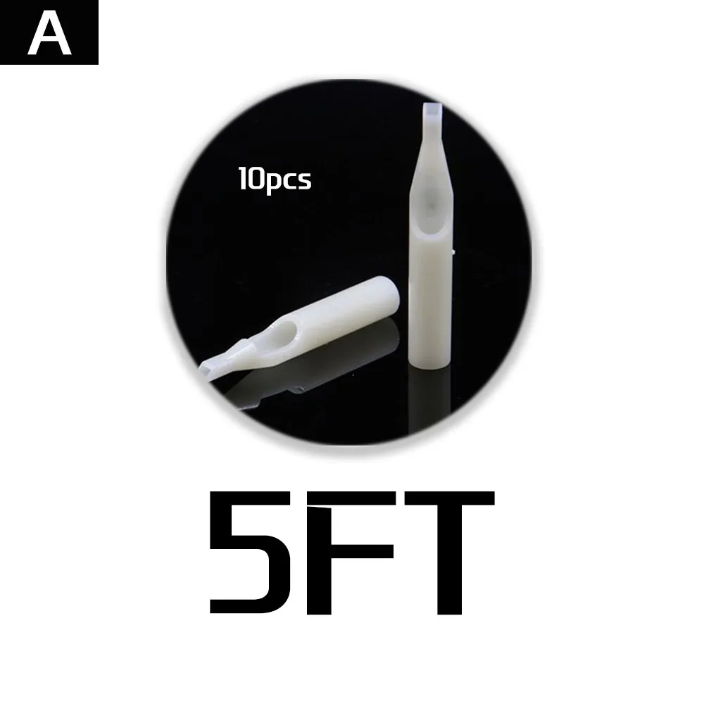 10 шт FT стерильные белые одноразовые наконечники татуировки Короткие Пластиковые иглы для тату боди-арт поставка - Номер модели: 3RL