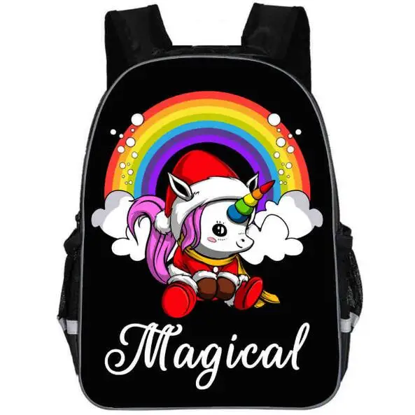 11 13 16-дюймовый шпилька для Единорог печати школьные рюкзаки для девочек-подростков, школьная сумка для ноутбука Mochila распылитель ранцевого типа для с повседневная обувь, обувь для отдыха рюкзак Knaspack - Цвет: photo color