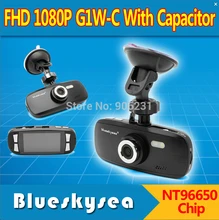 Free Shipping!Blueskysea FHD 1080P G1W-C With Capacitor Car Dash Camera DVR NT96650 Chip AR0330 Lens