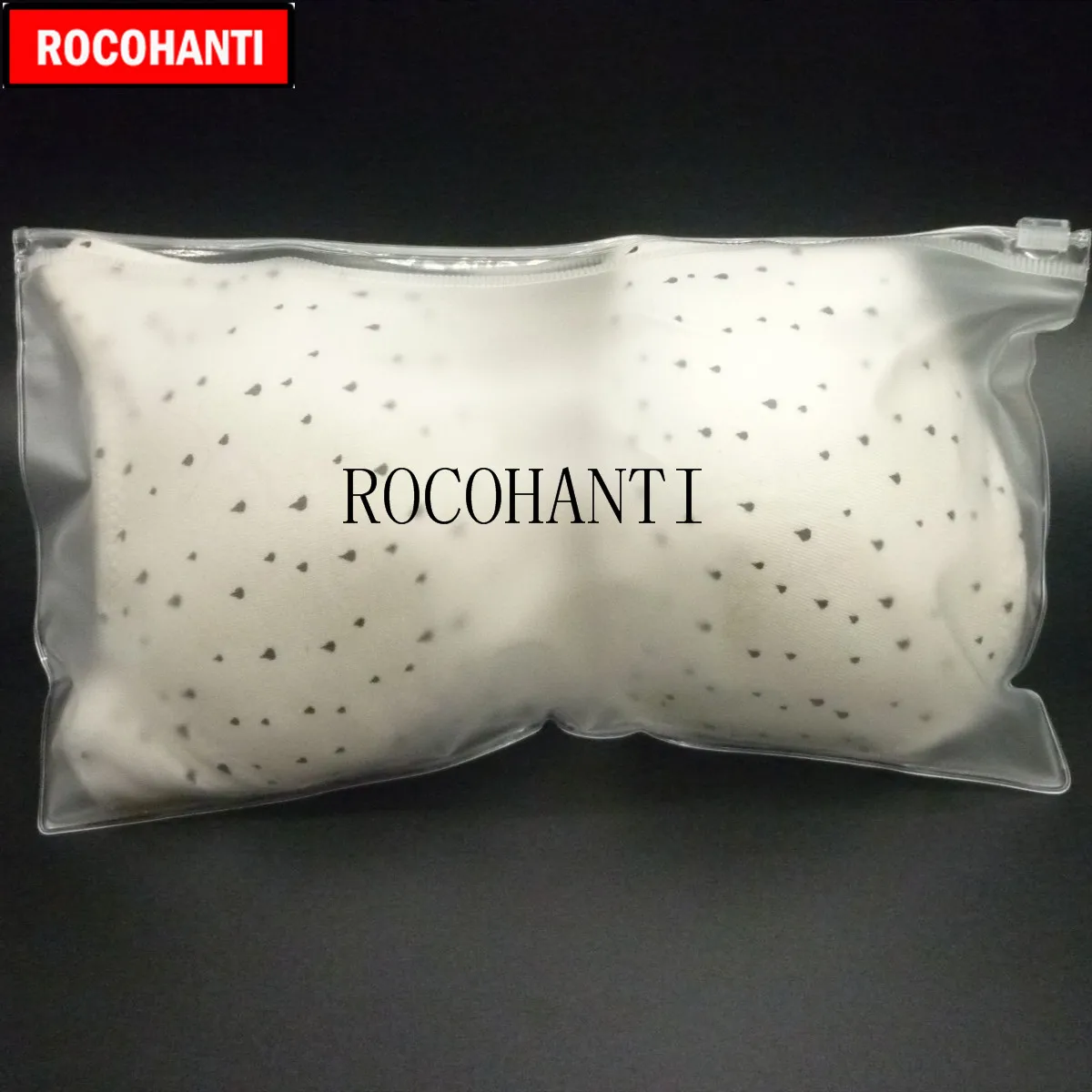 50x Custom Logo Clear Matte Plastic PVC Bikini Bag Zip Lock Zipper Bag for Swimwear Underwear