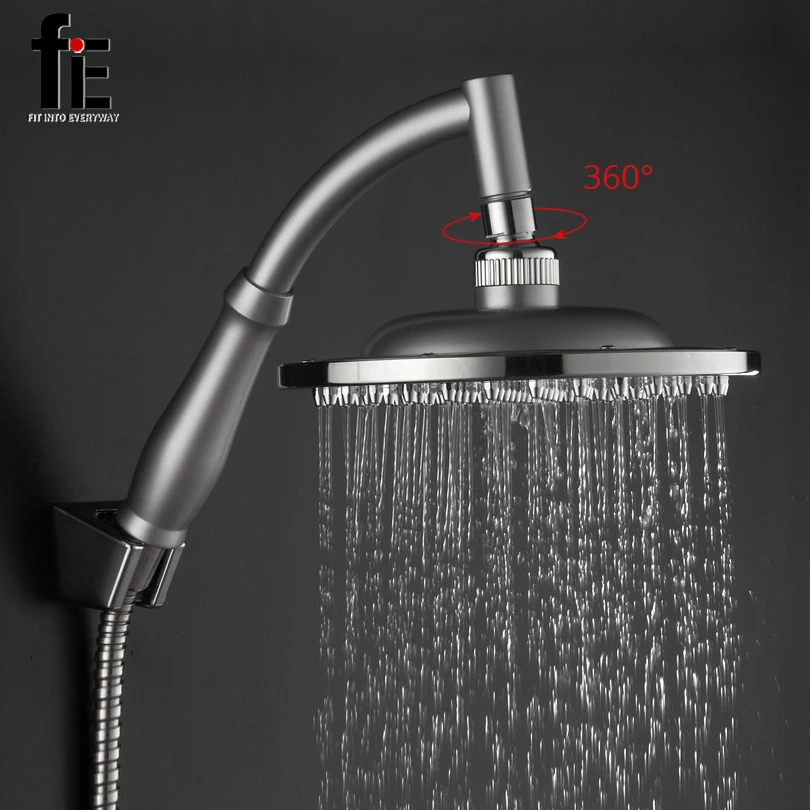 fiE 360 Degrees Rotate Shower Head With 150CM Stainless Steel Water Hose Bathroom Shower Set