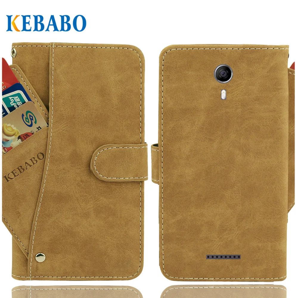 

Vintage Leather Wallet BQ BQ-5522 Next Case 5.45" Flip Luxury 3 Front Card Slots Cover Magnet Stand Phone Protective Bags