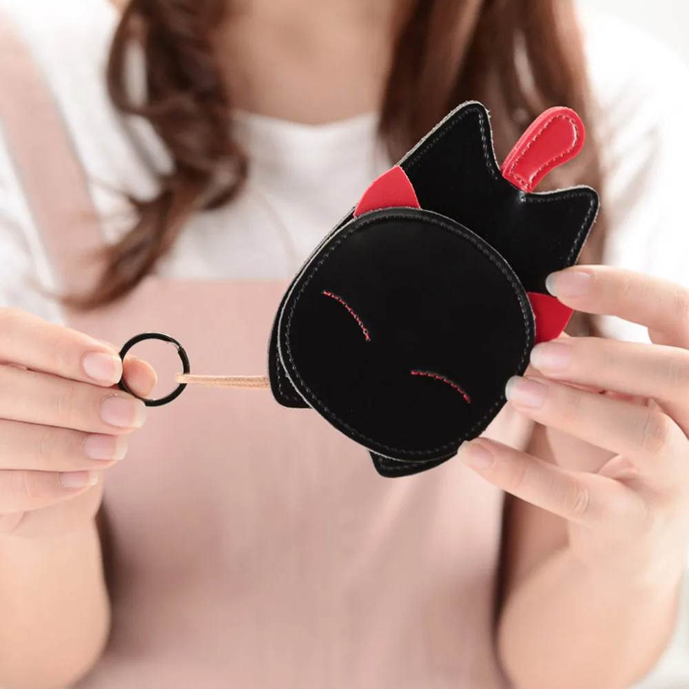 

1pc Cute Cartoon Cat Key Wallets Car Key Bag Multi Function Stationary Key Case Fashion Housekeeper Key Holders Portable Wallet