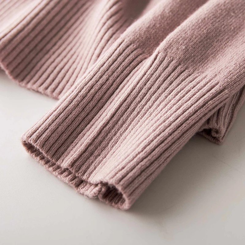 2019 Women Casual Solid Cashmere Sweaters for Winter Long Sleeve Crew Neck Knitwear Plus Size Autumn Knitted Sweaters Pullover