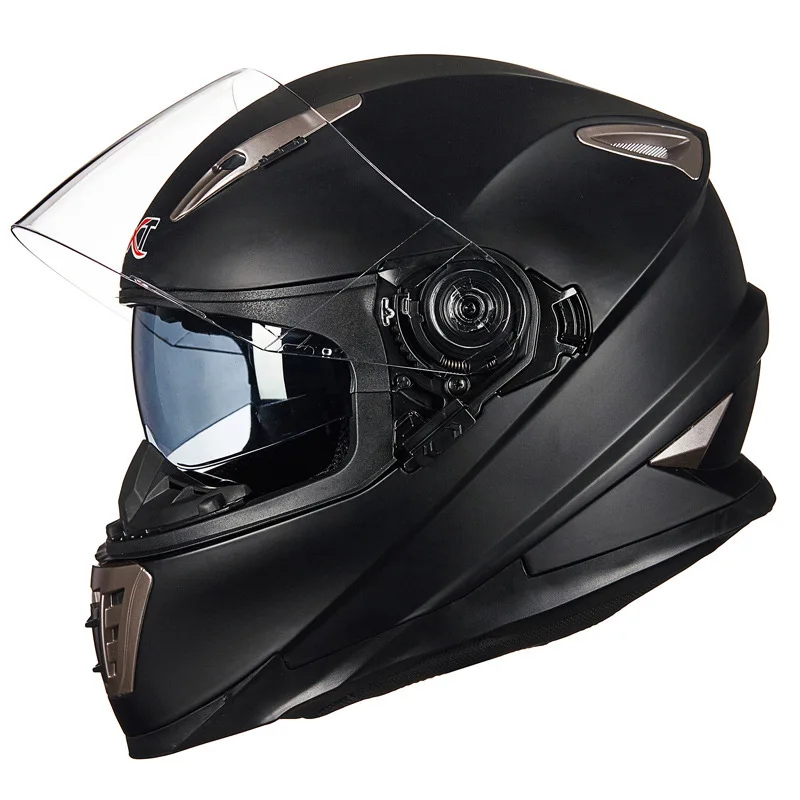 Новый GXT Moto шлем с двойным козырьком moto rcycle Полнолицевые Шлемы rbike M L XL размер