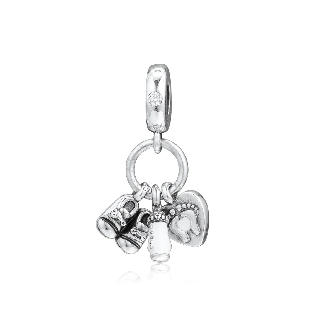 CKK Fit Pandora Браслеты My Little Baby амулеты 925 оригинальные бусины из стерлингового серебра для бусина для изготовления украшений