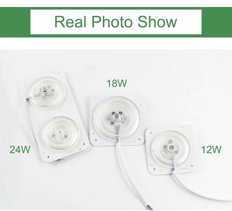 =(K)= Led Light Source 12W 18W 24W Downlight AC 220v Replace Magnetic Ceiling Lamp Ultra Bright Thin Module For Celing Lighting