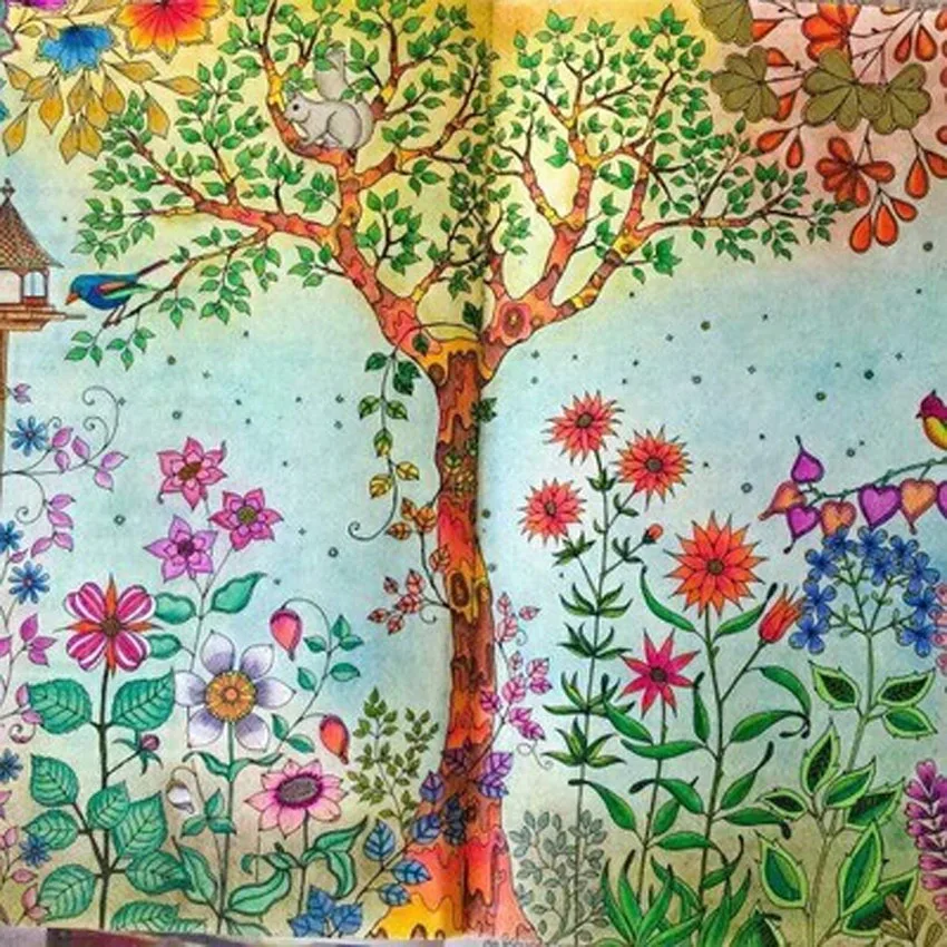 12 Color Pencils+96 Pages English Secret Garden Coloring Books For Adult Hand Drawn Relieve Stress Graffiti Painting Libros|secret Garden Coloring Book|books For Adultscoloring Books For Adults - AliExpress - 12 Color Pencils+96 Pages English Secret Garden Coloring Books For Adult Hand Drawn Relieve Stress Graffiti Painting Libros|secret Garden Coloring Book|books For Adultscoloring Books For Adults - AliExpress