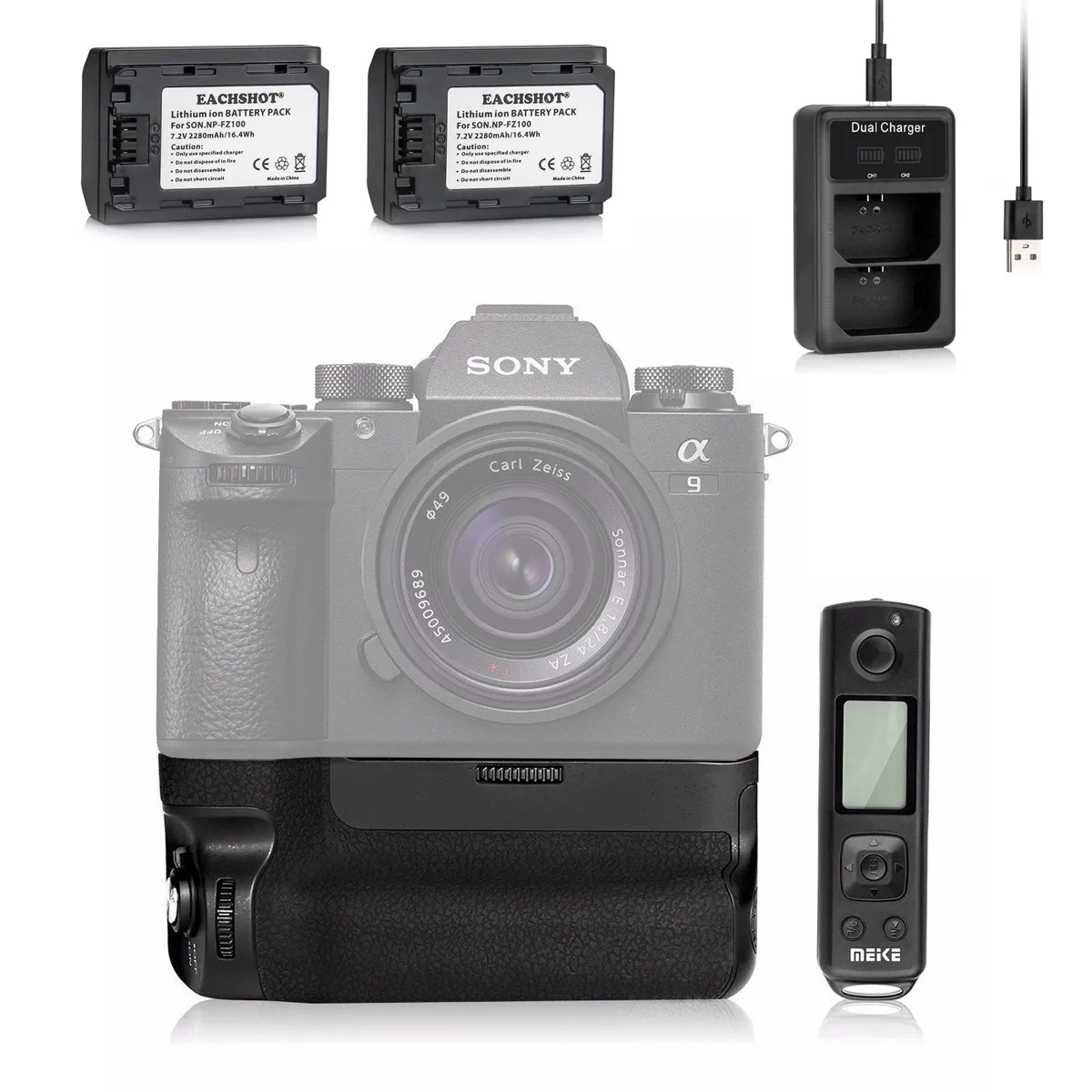 Support de poign/ée de Batterie Noir//Vertical Travor BG-2G pour Nikon MB-D10 pour Nikon D5300 D5200 D5100