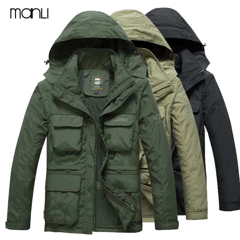 

MANLI Brand Autumn Men's Hiking Jackets Softshell Waterproof Outdoor Sport Warm Coat Hiking Camping Trekking Male Clothes