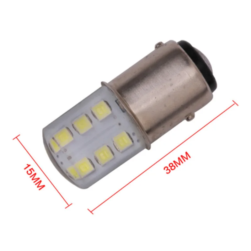 2шт 1157 BAY15D стробоскопическая вспышка Blink 12 SMD 2835 Светодиодный силиконовый P21/5 Вт