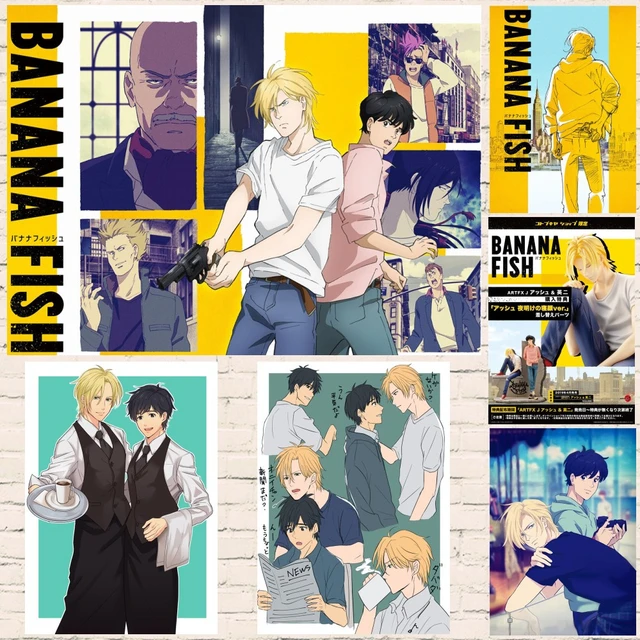 Banana Fish Japanese Anime Cartoon Posters And Prints Wall Art Coated Painting For Living Room Decoration Home Decor Unframed Aliexpress Mobile