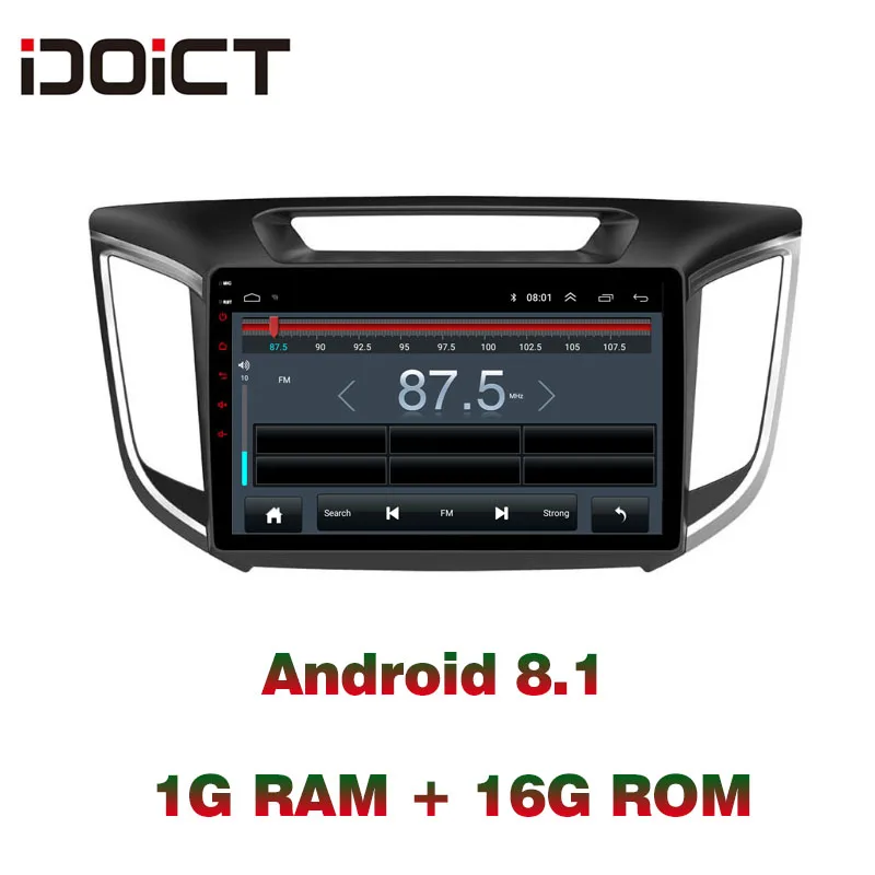 IDOICT Android 8.1 Car DVD Player GPS Navigation Multimedia For Hyundai Creta IX25 Radio 2014-2017 2018 car stereo          