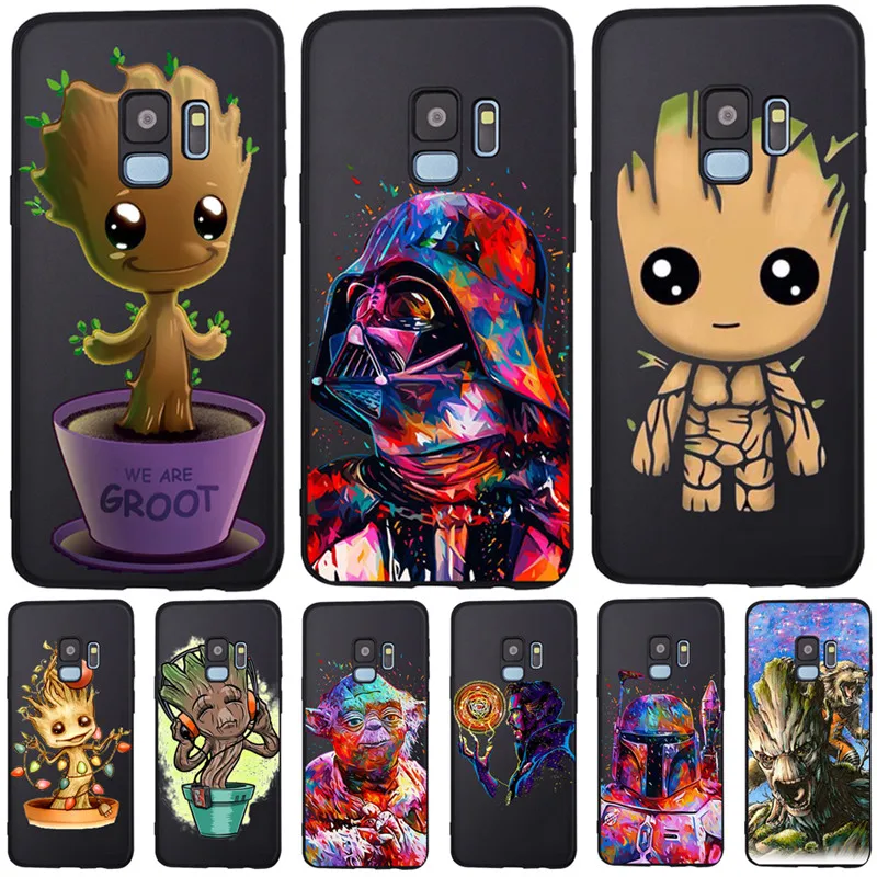 

Star War groot Marvel For Samsung Galaxy S6 S7 Edge S8 S9 S10 Plus Lite Note 8 9 A20 A30 A40 A50 A70 phone Case Cover Coque Etui