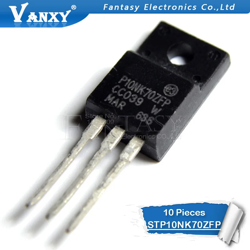 10 шт. STP10NK70ZFP новый оригинальный комплект из для модели P10NK70ZFP STP10NK70 TO 220 10NK70