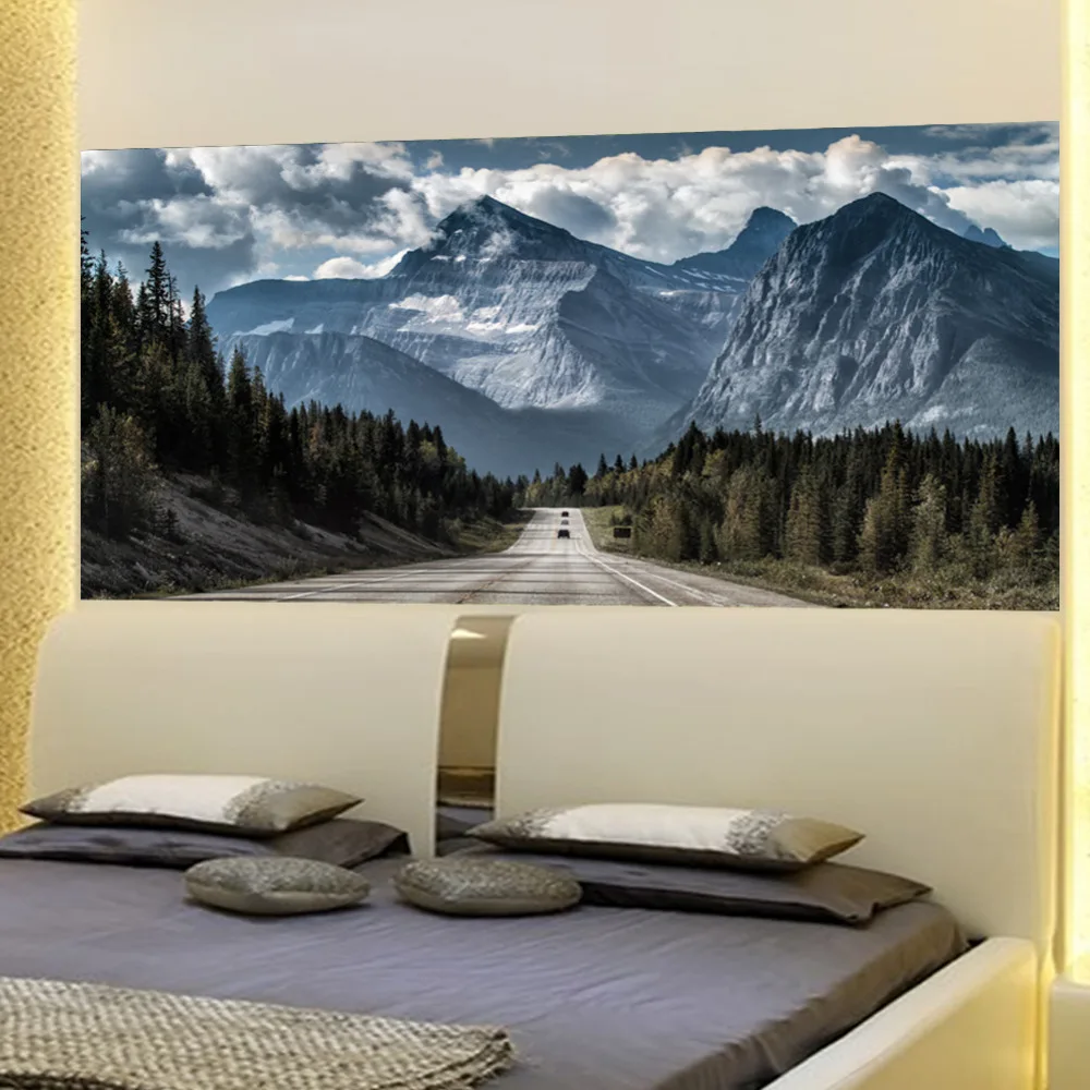Diy Mountain Mural - DIY Nursery Mountain Mural | Mountain mural