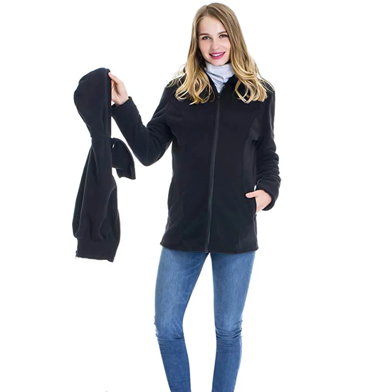 Najtaniej Moda 2018 zima jesień nosidełko dla dziecka kurtka kangur ciepłe macierzyństwo bluzy odzież wierzchnia płaszcz ubrania ciążowe Plus rozmiar M 3XL