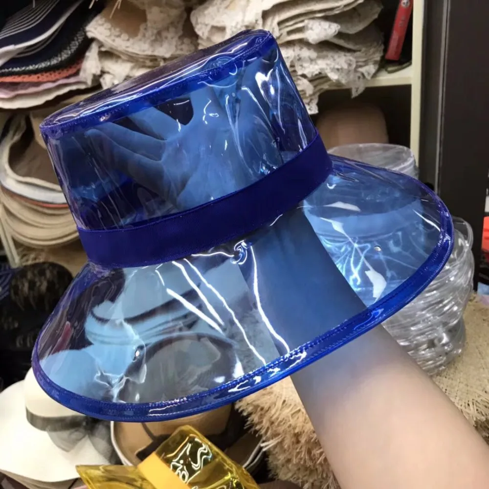 Мужская и женская прозрачная Шляпа Fedora шляпа из полиэстера для отдыха в