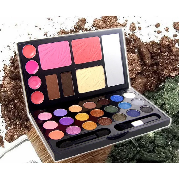 21 Color Eyeshadow Makeup Box Stereo Phantom Cosmetic Case Lip Gloss Eye Shadow Powder Luminous Natural Glitter 2 Types Commodities Are Available Without Restriction Beauty Essentials